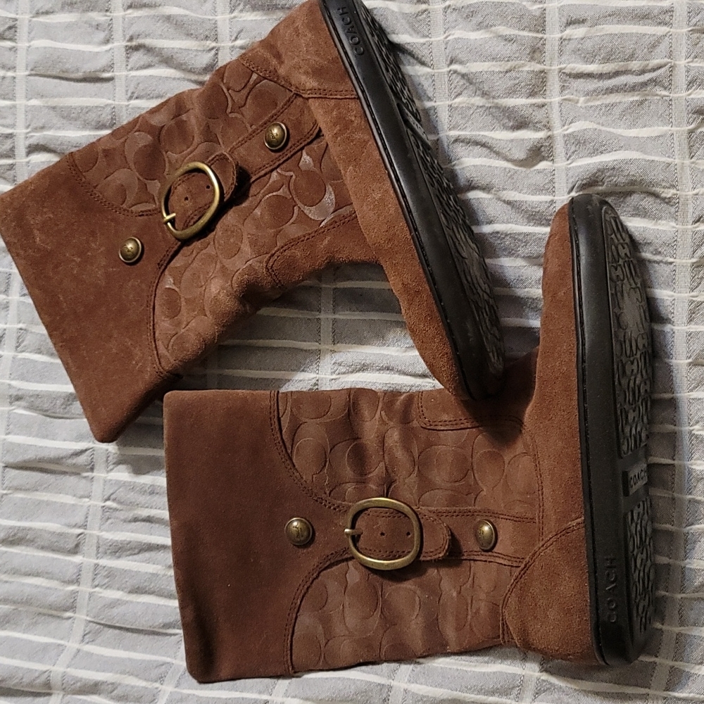 Brown Coach boots